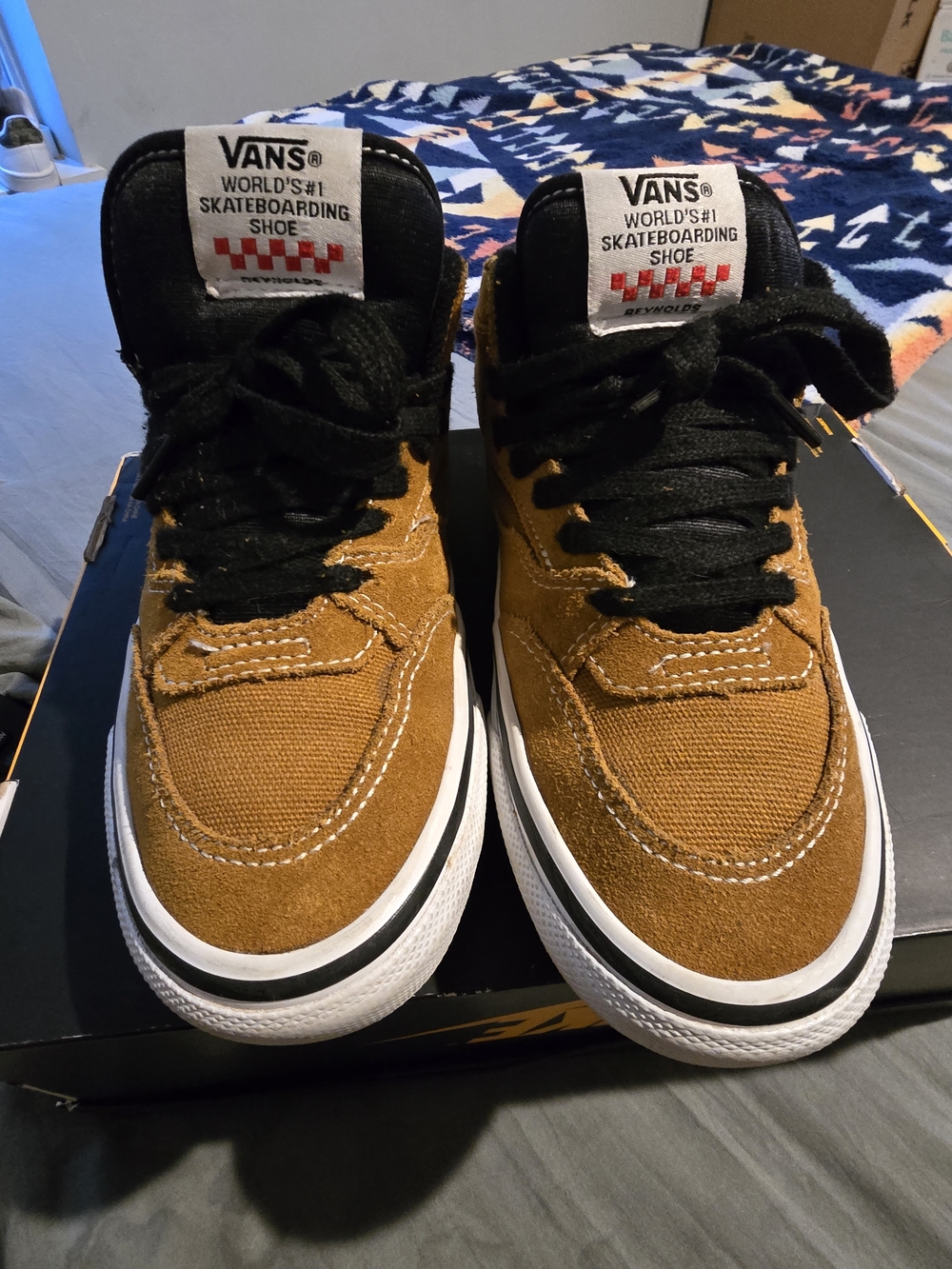 Vans Skate Half Cab 92 Andrew Reynolds Golden Brown Men's size 5 BAKER Like New
